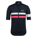 Rapha Men's Brevet Lightweight Jersey Dark Navy/Silver/High-Vis Pink -