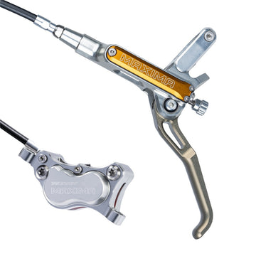 Trickstuff Maxima Disc Brake Set - Black Hose - Silver