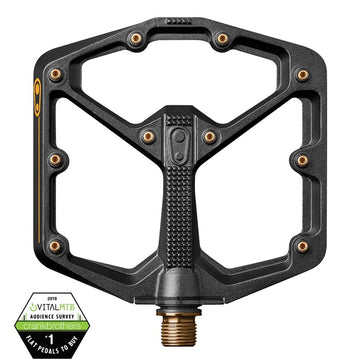 Crankbrother Stamp 11 Large Flat Pedal - Black/Gold