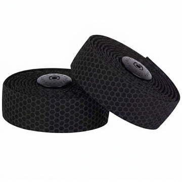 Cyclehaus Elite PU Bar Tape With Silicon Honeycomb Weave Top - Black