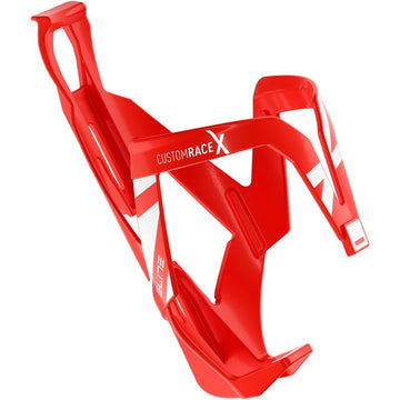 Elite Custom Race X Bottle Cage - Red/Glossy White