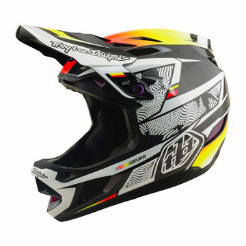 26 TLD D4 Carbon Mips Helmet - Lined Up Black -