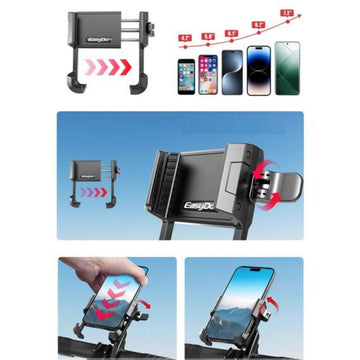 EasyDo Aluminium Anti-Shake Universal Phone Holder - Headset Mounted EDP-011A