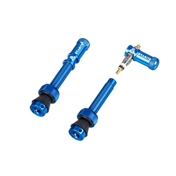Granite Juicy 44mm Tubeless Valve Pair - Blue