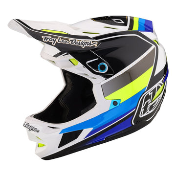 TLD D4 Composite Mips Helmet - Reverb White/Blue-