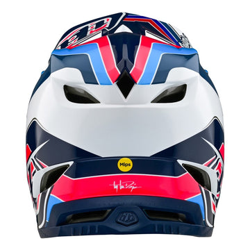 TLD D4 Poly Helmet - Block Charcoal/Red -