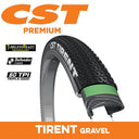 CST Tirent - 700 x 45 - Folding EPS 60 TPI - Dual Compound - Tubeless Ready