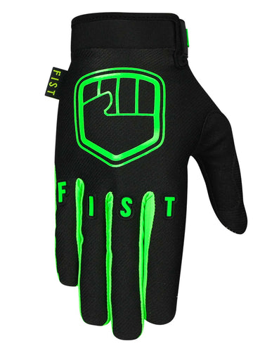 Fist Strapped Glove - Fluro Green -