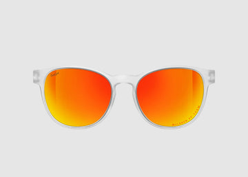 Sungod x McLaren F1 Team Sierras - 4KO Fire lenses, Frosted Clear frames