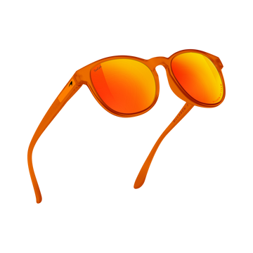 Sungod x McLaren F1 Team Papaya Sierras - 4KO Fire lenses, Frosted Papaya frames