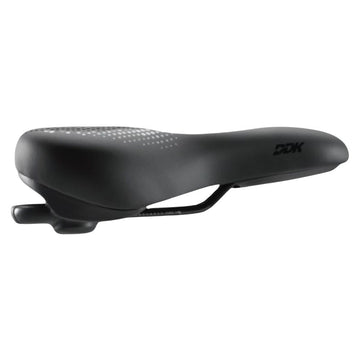 DDK Comfort Hybrid Saddle with Memory Foam - Steel Rail - 272x201mm