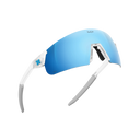 Sungod Ultras Air Frosted Clear frame with 8KO Silver Blue lens