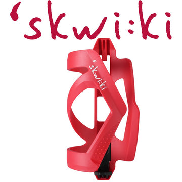 Skwiki Bottle Cage Side Loading - Red/Black