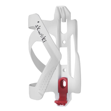 Skwiki Bottle Cage Side Loading - White/Red