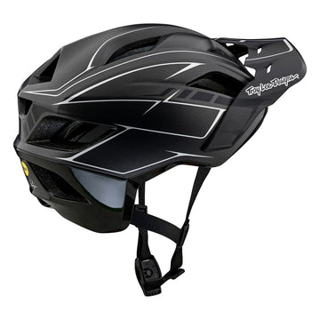 TLD Flowline SE Mips Helmet - Pinstripe Charcoal/Black -