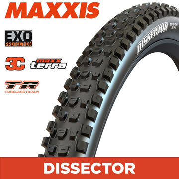 Maxxis Dissector G2 - 29 X 2.40 Folding EXO 3C MaxxTerra TR - Black