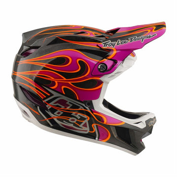 26 TLD D4 Carbon Mips Helmet - Torched Carbon/Magenta -