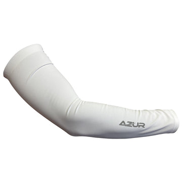 Azur Sun Sleeves UPF50+ White -