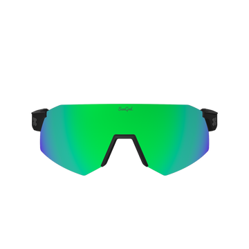 Sungod Ultras Matte Black frame with 8KO Green lens