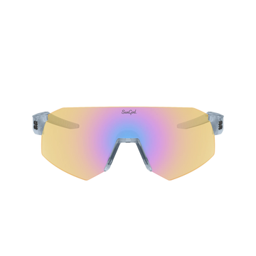 Sungod Ultras Frosted Glacier Blue frame with 8KO Iris HV Blue lens