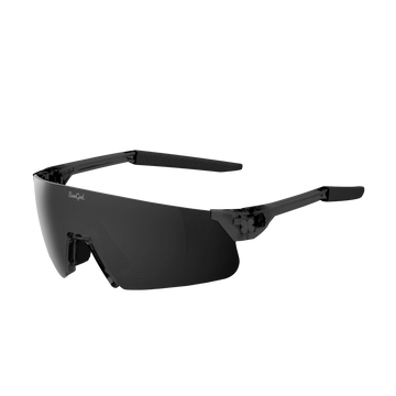 Sungod Ultras Air Frosted Phantom Black frame with 8KO Smoke lens