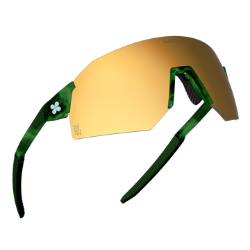 Sungod Hayden Wilde Signature Series - Matte Jade Frames, 8KO Gold Lenses, Brushed Silver Icons