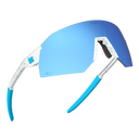 Sungod Tom Evans Signature Series - Speckled White Frames, 8KO Silver Blue Lenses
