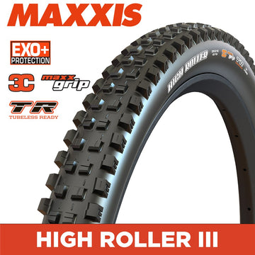 Maxxis High Roller 3 - 27.5 X 2.40 Folding 60 TPI - EXO+ 3C MaxxGrip TR