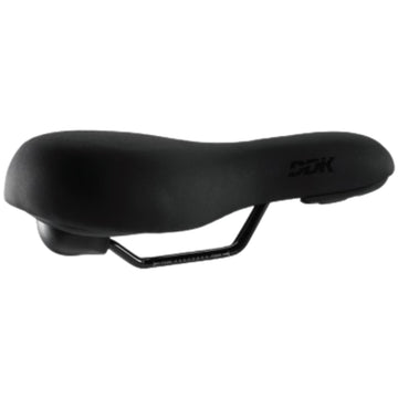 DDK Comfort Hybrid Wide Saddle with Memory Foam - Steel Rail - 260x212mm