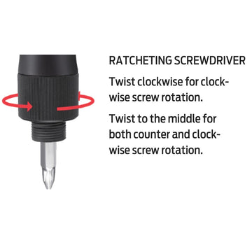 Mini Pump - Clever Valve + 8-In-1 Screwdriver