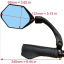 HAFNY Mirror - FR09 Dual View 107mm x 86mm - Anti-Glare Auto Grade Glass Ball Joint - Right