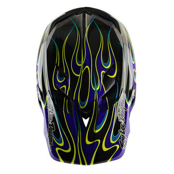 25 TLD D4 Carbon Mips Helmet - Torched Black/Purple -