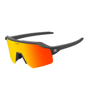Sungod Vulcans Full-frame Matte Grey frame with 8KO Fire lens