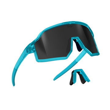 Sungod Vulcans Full-frame Frosted Aurora Blue frame with 8KO Smoke lens