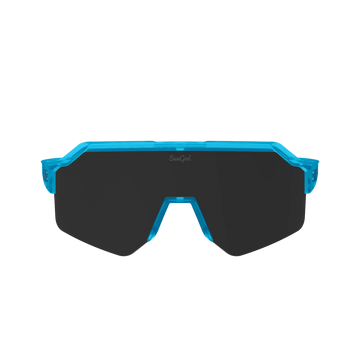 Sungod Vulcans Full-frame Frosted Aurora Blue frame with 8KO Smoke lens