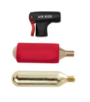 Co2 Inflator for Threaded Cartridges, Push On & Lock Feature, AV & FV