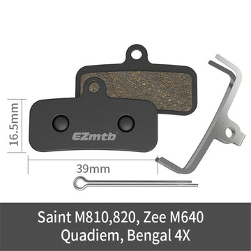 EZMTB Brake Pad - Semi Metallic - Shimano M810 4 Piston