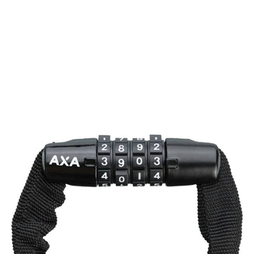AXA Rigid chain lock with combination locking system 120 cm black