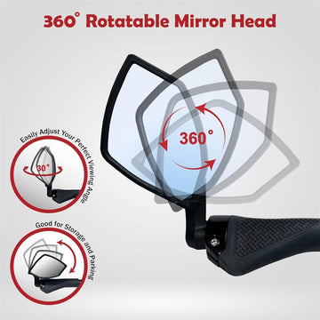 HAFNY Mirror - FR054 107mm x 66mm - Anti-Glare Auto Grade Glass Ball Joint - Left