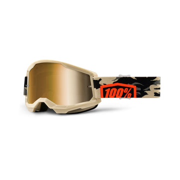 100% Strata 2 Goggle - Kombat - True Gold