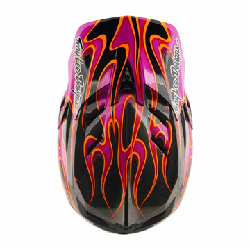 26 TLD D4 Carbon Mips Helmet - Torched Carbon/Magenta -