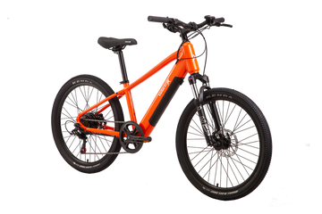 23 VelectriX Hurricane Kids 24" Electric Mountain Bike - Orange