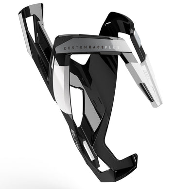 Elite Bottle Cage Custom Race - Black/White Gloss