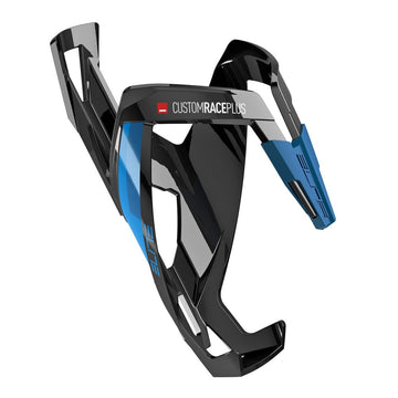 Elite Bottle Cage Custom Race Plus - Gloss Black/Blue