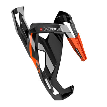Elite Bottle Cage Custom Race Plus - Gloss Black/Orange