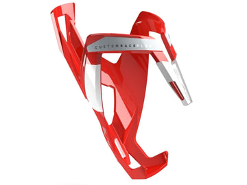 Elite Bottle Cage Custom Race Plus - Gloss Red/White